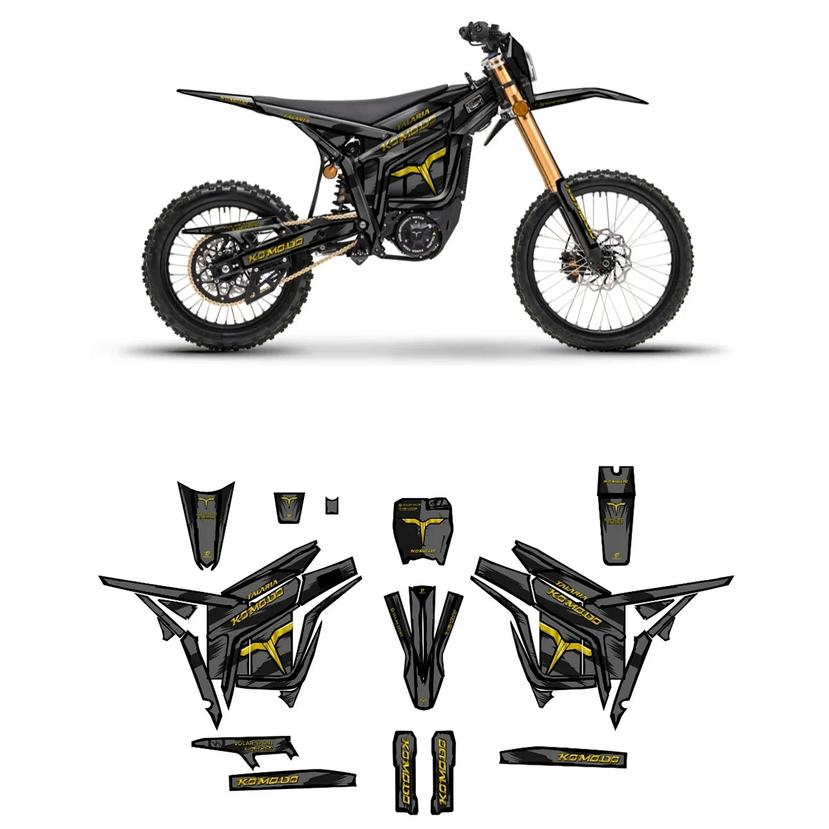 Talaria Komodo Graphics Electric dirt bike stickers body decoration protection sticker film decal mod stickers Graphics
