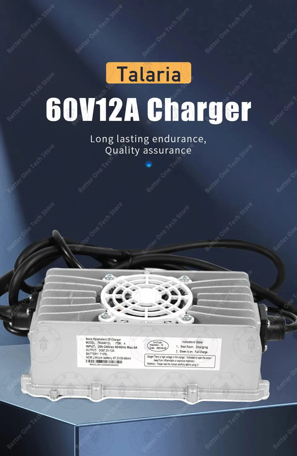 For Talaria 60V12A Charger Silent Motorcycle Dirtbike Off-Road Fast Charging E-Bikes For TALARIA Sting Electric Bikes Motorcycle