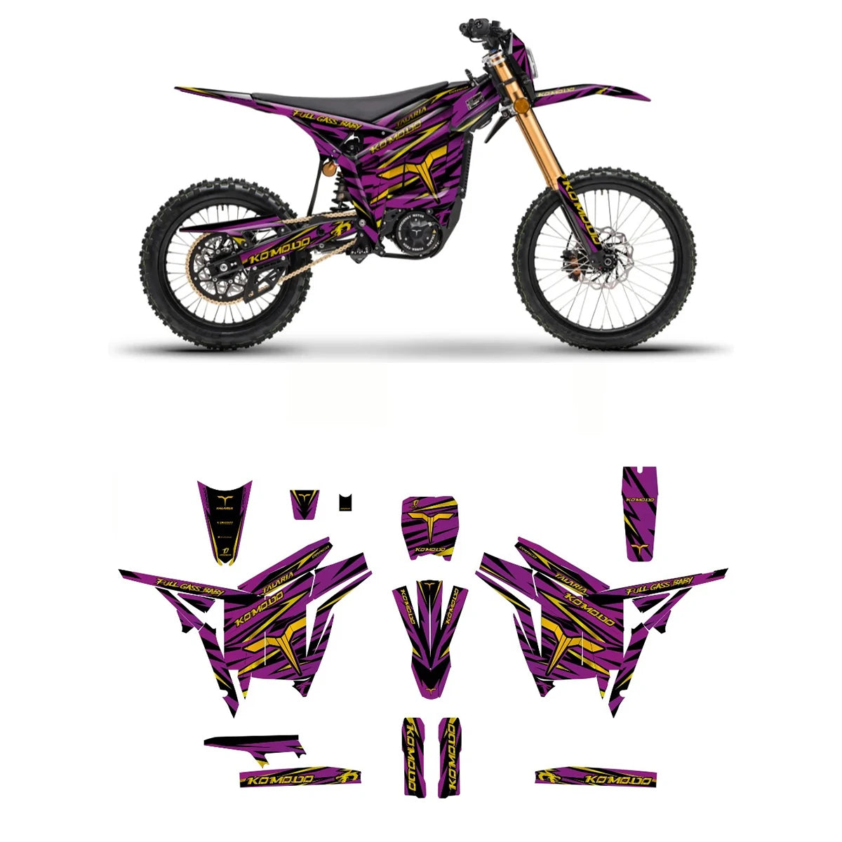 Talaria Komodo Graphics Electric dirt bike stickers body decoration protection sticker film decal mod stickers Graphics