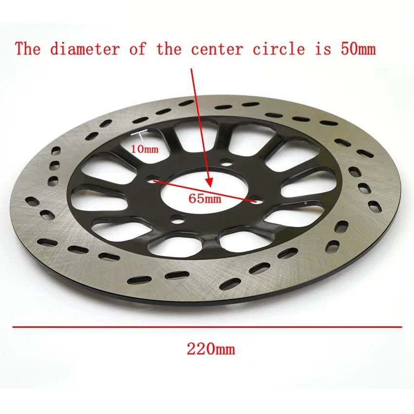 Motorcycle Front rear Brake Disc 220mm 260mm 265mm For EN125 GT125 GS125 GN125 HJ125 GSX125 Rotor Motorbike Accessories