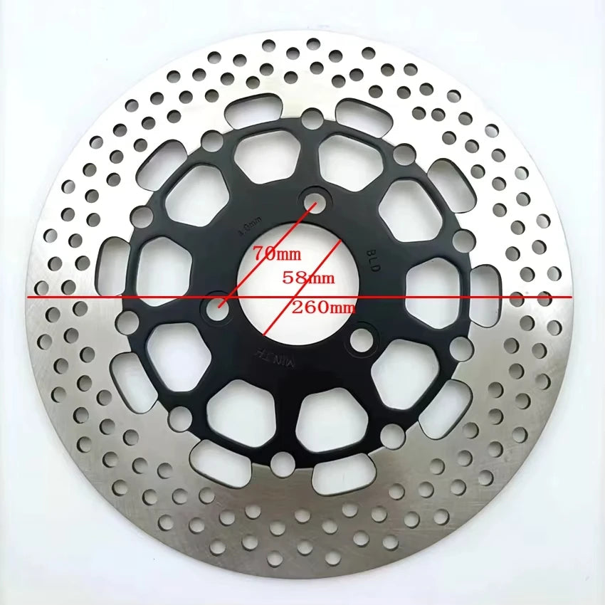 Motorcycle Front rear Brake Disc 220mm 260mm 265mm For EN125 GT125 GS125 GN125 HJ125 GSX125 Rotor Motorbike Accessories