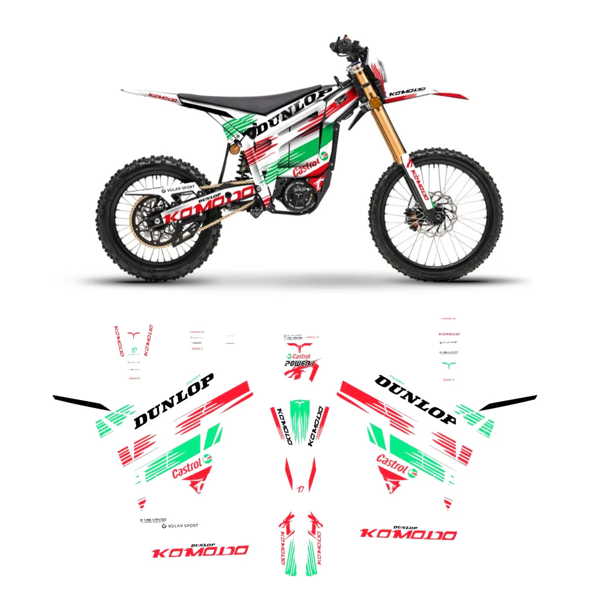 Talaria Komodo Graphics Electric dirt bike stickers body decoration protection sticker film decal mod stickers Graphics