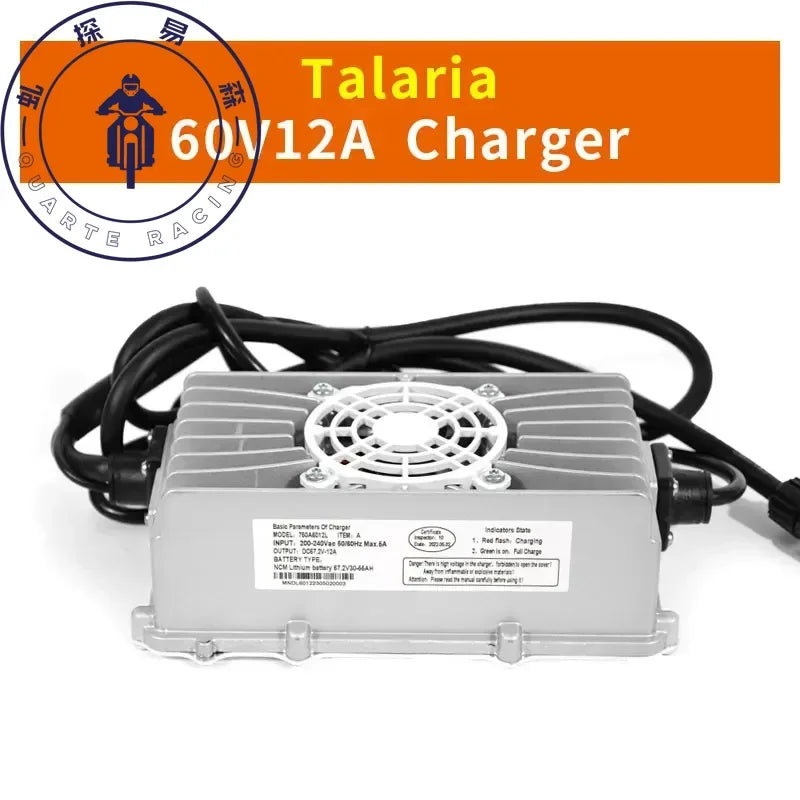 For Talaria 60V12A Charger Silent Motorcycle Dirtbike Off-Road Fast Charging E-Bikes For TALARIA Sting Electric Bikes Motorcycle