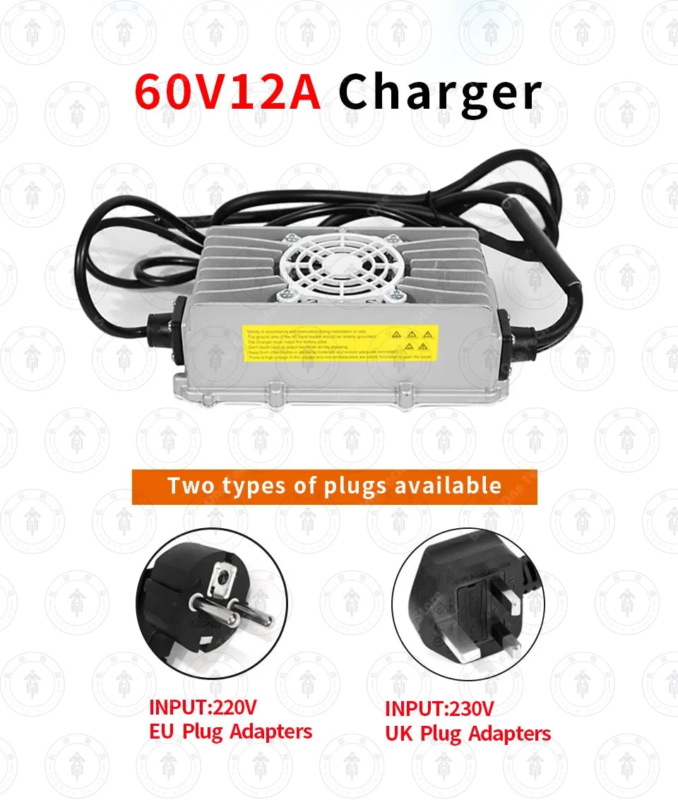 For Talaria 60V12A Charger Silent Motorcycle Dirtbike Off-Road Fast Charging E-Bikes For TALARIA Sting Electric Bikes Motorcycle
