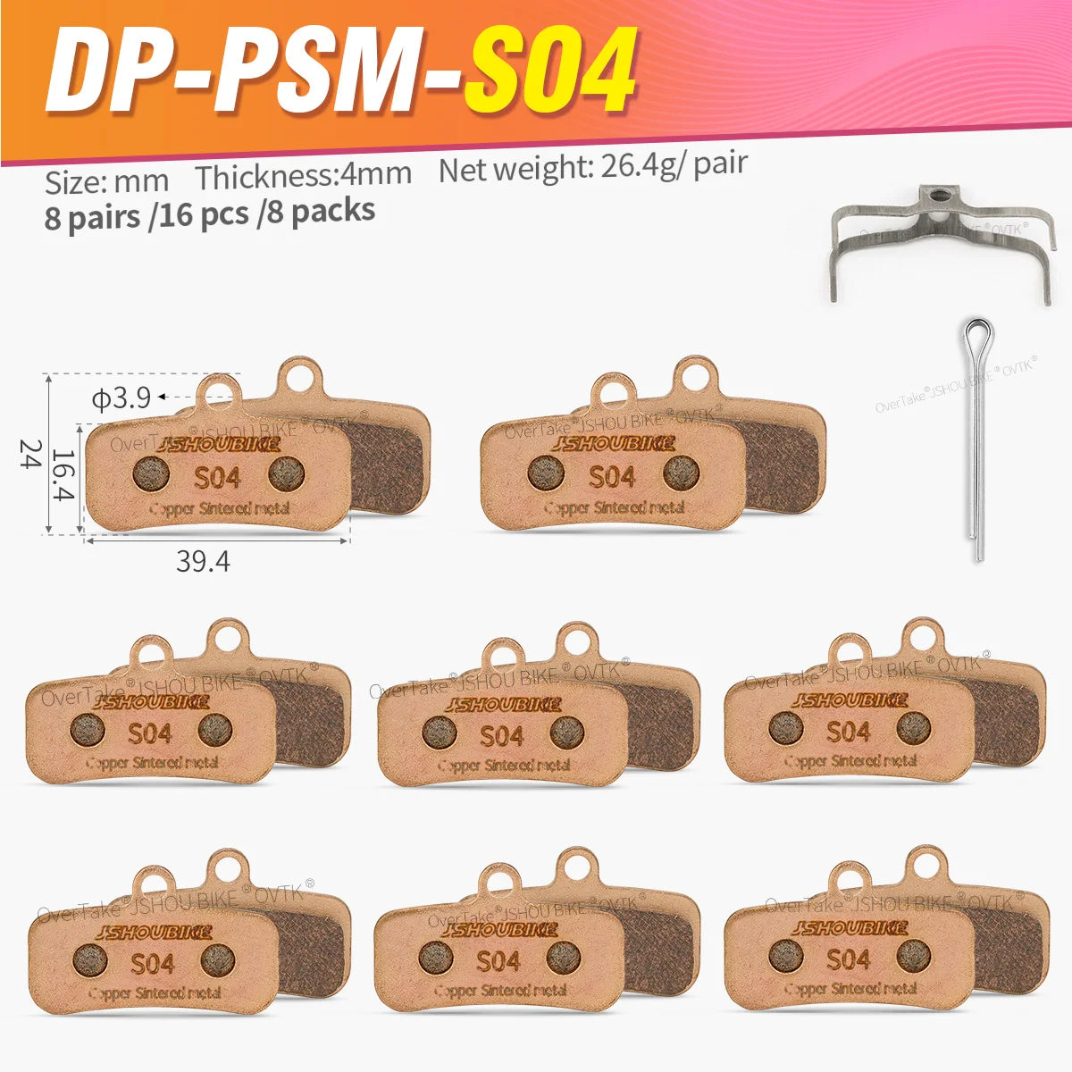 1/2/4/6/8/10 pairs Sintered Metal hydraulic brake pads for SUR-RON Light Bee,TALARIA,ZEE 640,QUADIEM,Shimano M810, MT420,M9120