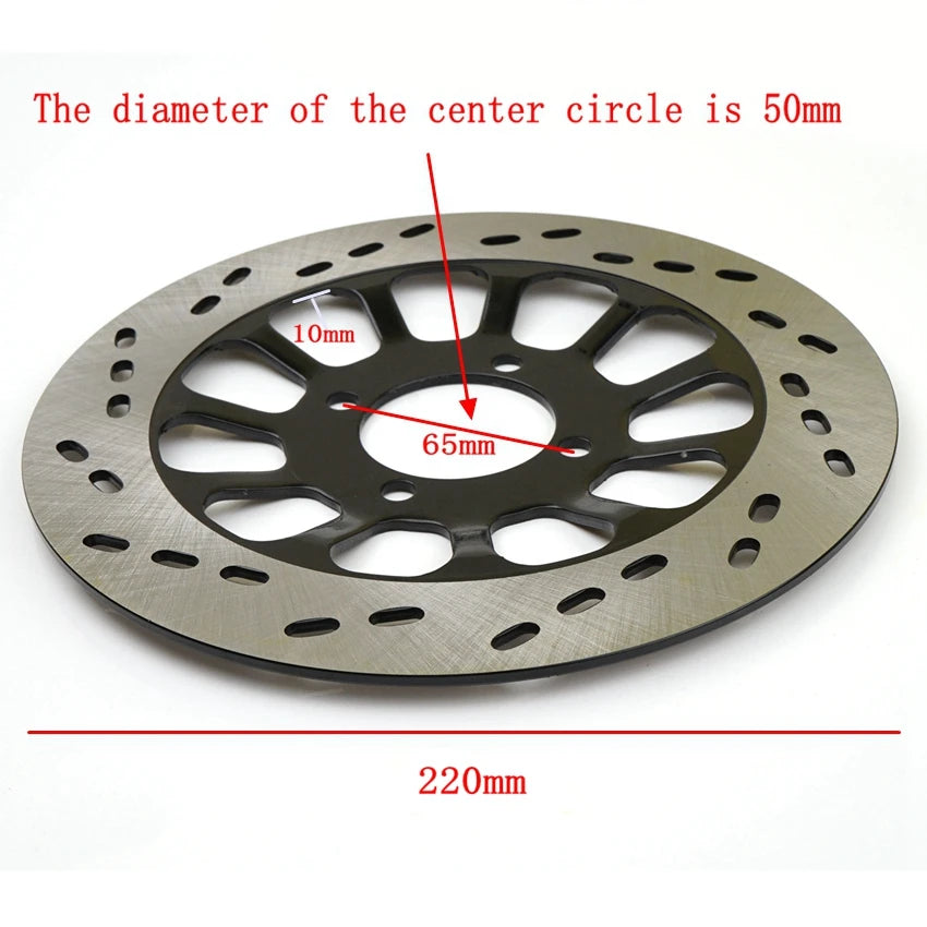 Motorcycle Front rear Brake Disc 220mm 260mm 265mm For EN125 GT125 GS125 GN125 HJ125 GSX125 Rotor Motorbike Accessories