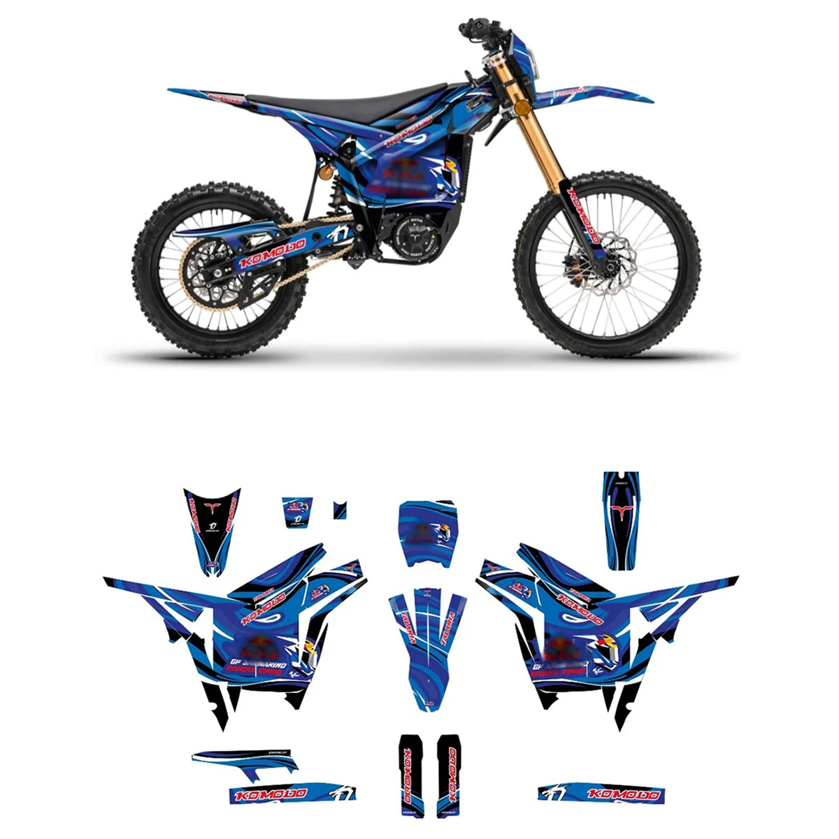 Talaria Komodo Graphics Electric dirt bike stickers body decoration protection sticker film decal mod stickers Graphics