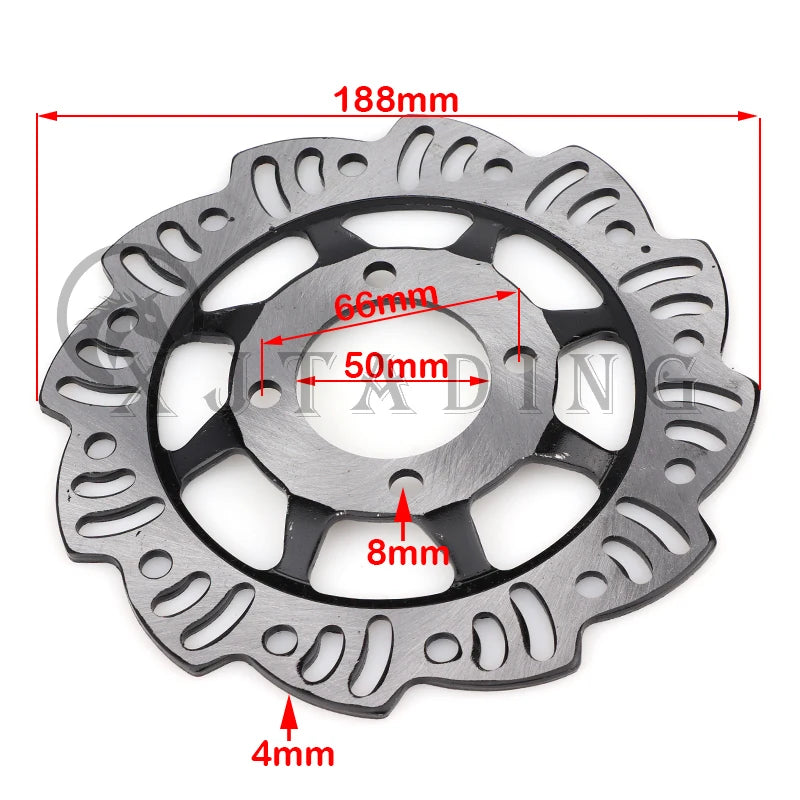 Motorcycle 190mm front/rear brake discs for 50cc 70cc 90cc 110cc 125cc CRF50 XR off-road motocross Pit Dirt Bike parts