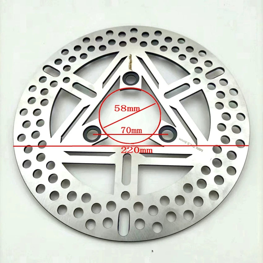 Motorcycle Front rear Brake Disc 220mm 260mm 265mm For EN125 GT125 GS125 GN125 HJ125 GSX125 Rotor Motorbike Accessories