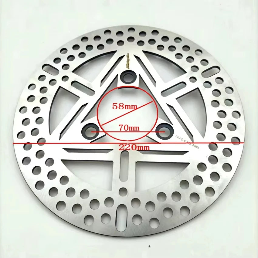 Motorcycle Front rear Brake Disc 220mm 260mm 265mm For EN125 GT125 GS125 GN125 HJ125 GSX125 Rotor Motorbike Accessories