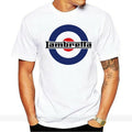 LAMBRETTA LOGO CUSTOM WHITE T-SHIRT SIZE S-2XL cotton tshirt men summer fashion t-shirt euro size