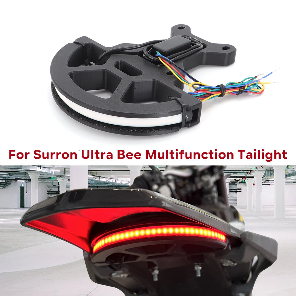 Turn Signals Dual Flashing Lights UB Tail Lights For Surron Sur ron Ultra Bee Multi-function Rear Tail Light Brake Lights