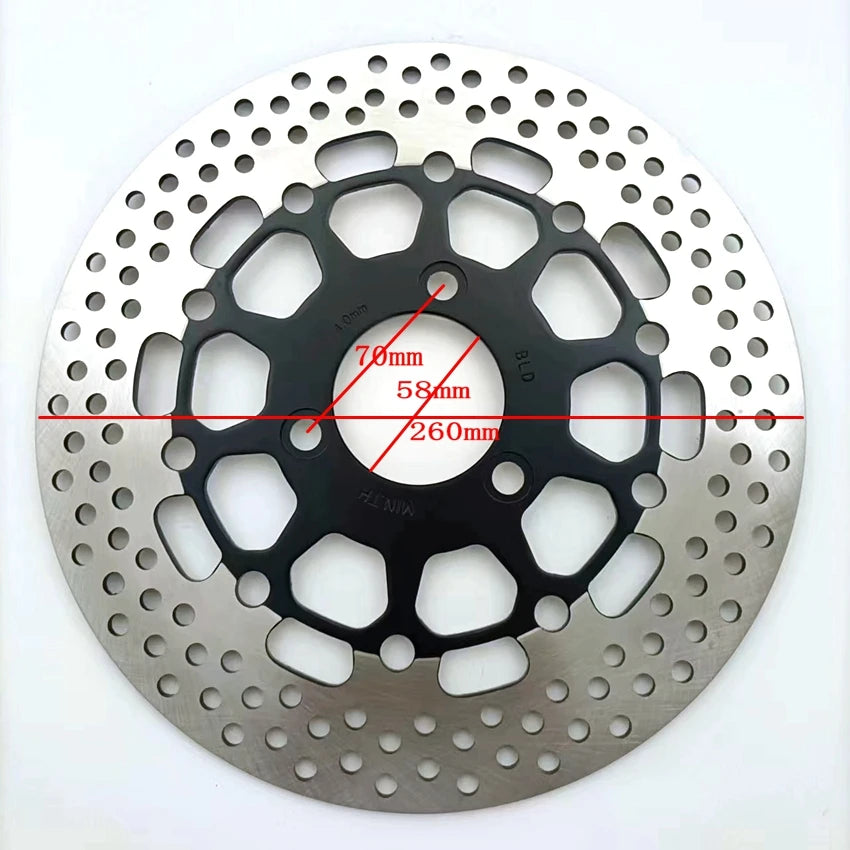 Motorcycle Front rear Brake Disc 220mm 260mm 265mm For EN125 GT125 GS125 GN125 HJ125 GSX125 Rotor Motorbike Accessories