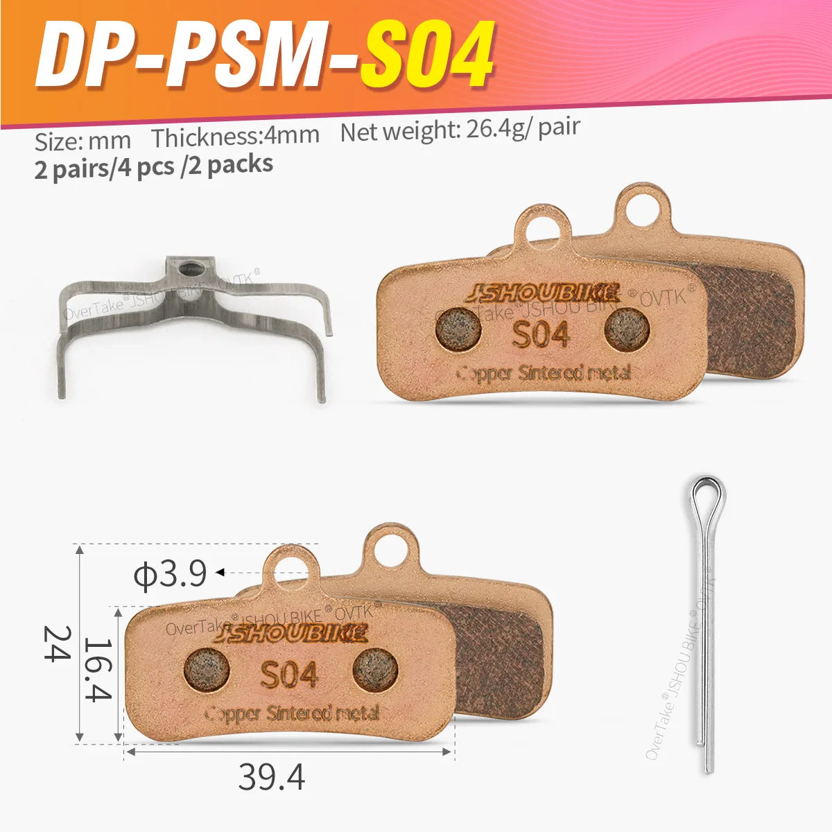 1/2/4/6/8/10 pairs Sintered Metal hydraulic brake pads for SUR-RON Light Bee,TALARIA,ZEE 640,QUADIEM,Shimano M810, MT420,M9120