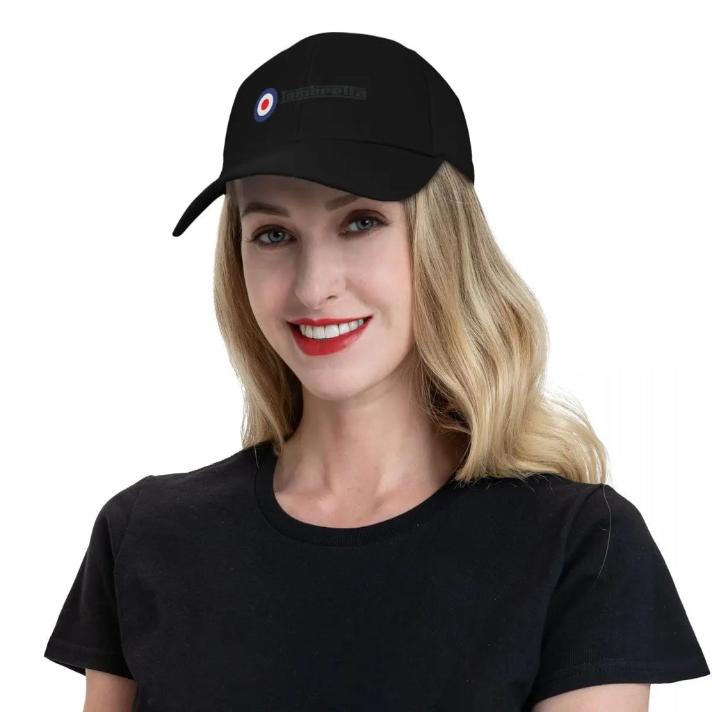 Lambretta Logo with Roundel Baseball Cap hats for men sun caps Gentleman Hat Golf Men Women's