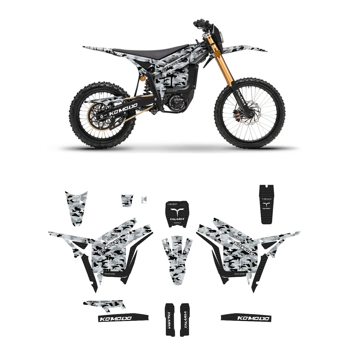 Talaria Komodo Graphics Electric dirt bike stickers body decoration protection sticker film decal mod stickers Graphics