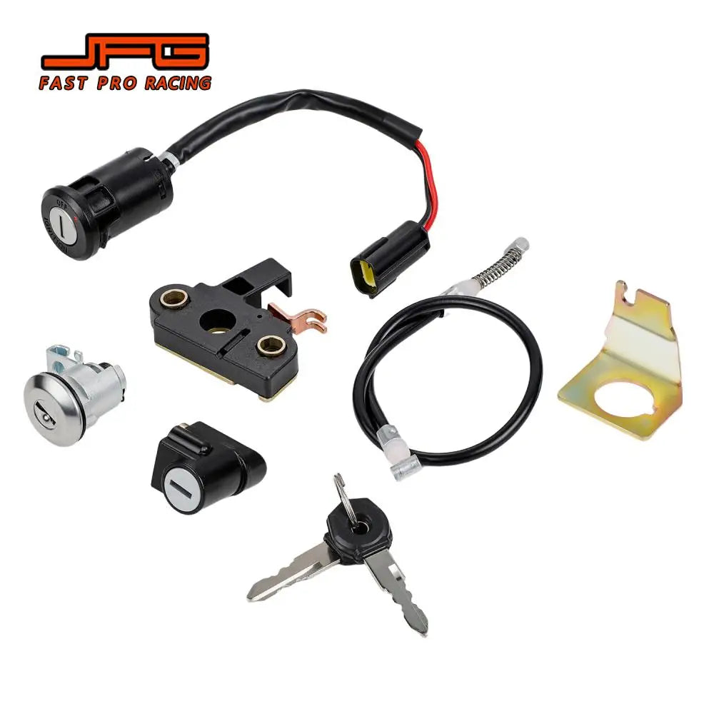 Moto Ignition Switch Lock Sleeve Lock Key Kits Vehicle Motorcycle Accessories For Surron Ultra Bee Motocross Iron Rubber