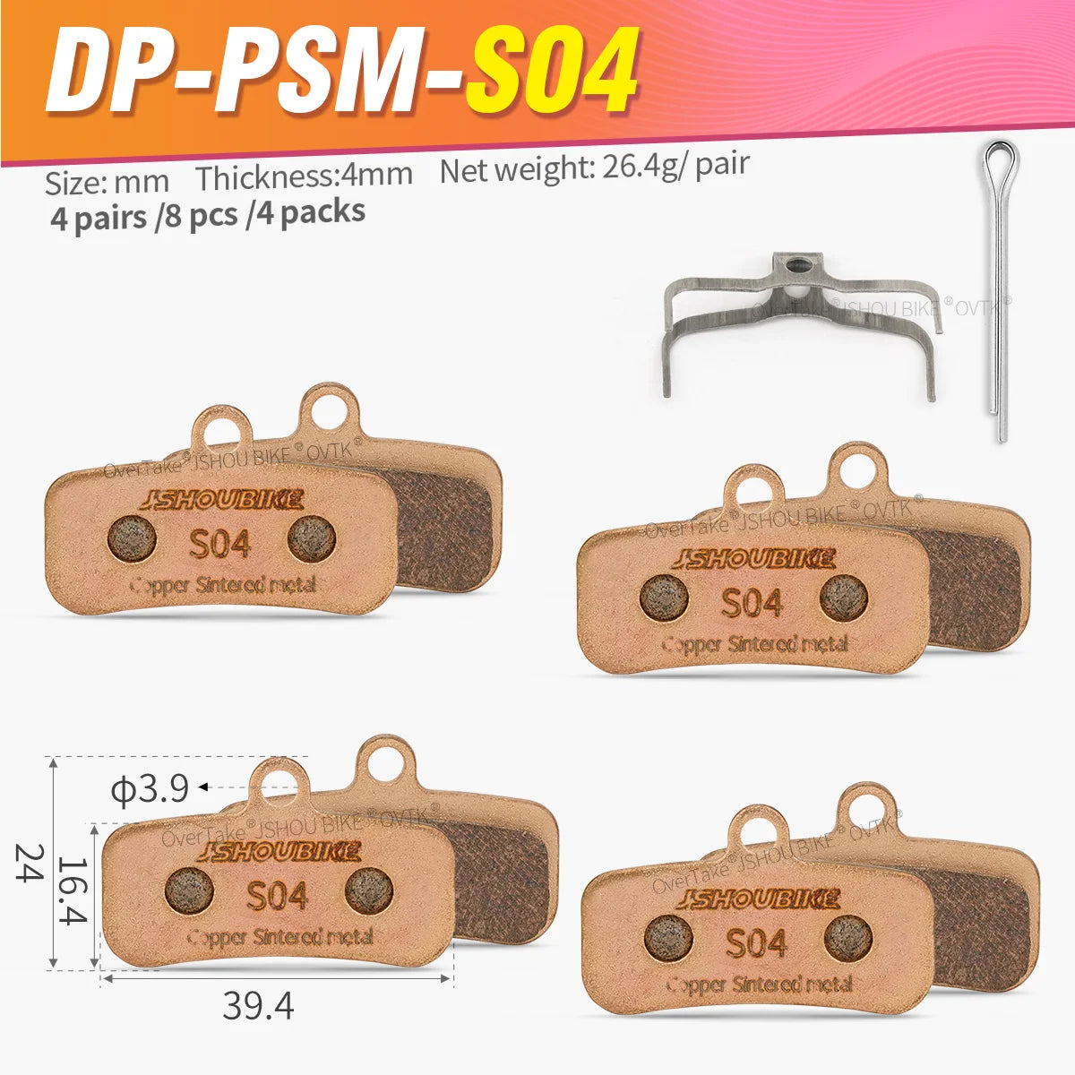 1/2/4/6/8/10 pairs Sintered Metal hydraulic brake pads for SUR-RON Light Bee,TALARIA,ZEE 640,QUADIEM,Shimano M810, MT420,M9120
