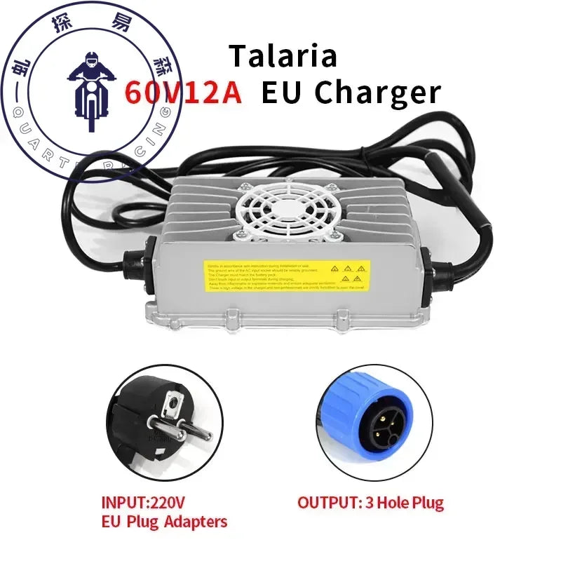 For Talaria 60V12A Charger Silent Motorcycle Dirtbike Off-Road Fast Charging E-Bikes For TALARIA Sting Electric Bikes Motorcycle